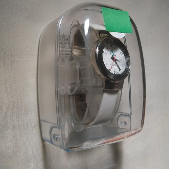 Silver Case Heart Cross Watch, Rare, New-Last ONE main image 8